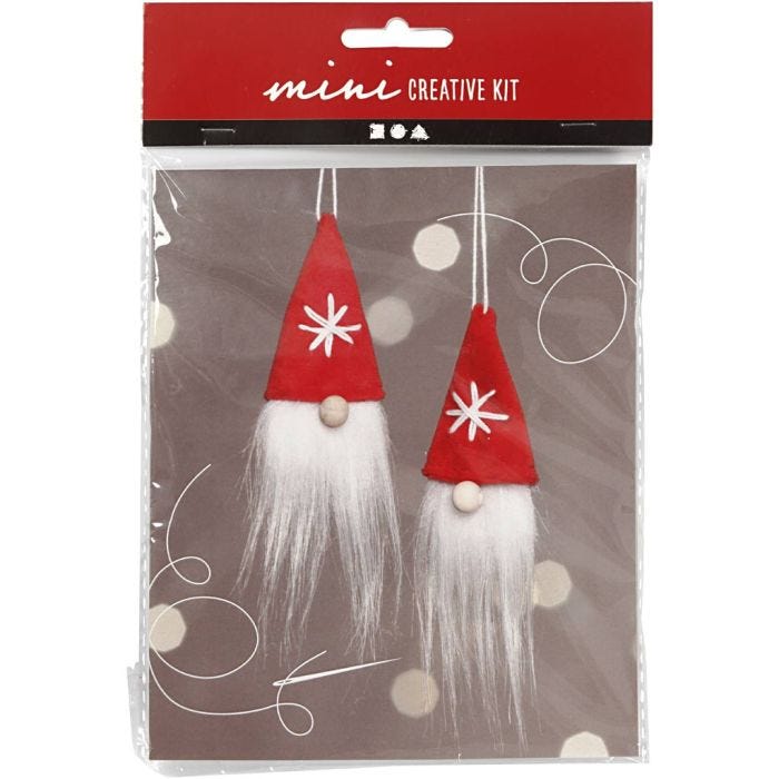 Mini DIY Kit, Hængende næsenisser, 11 cm, 1 pk.