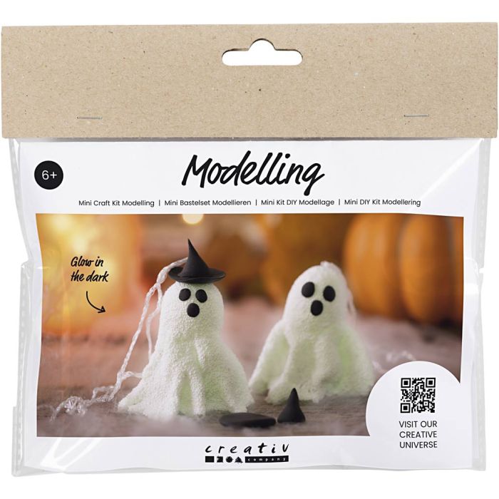 Mini DIY Kit Modellering, Spøgelse, 1 pk.