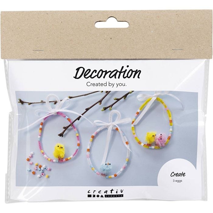 Mini DIY Kit Dekoration, ass. farver, 1 pk.
