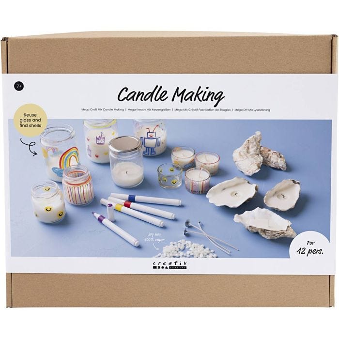 Mega DIY Mix Lysstøbning , Lysglas, 1 pk.