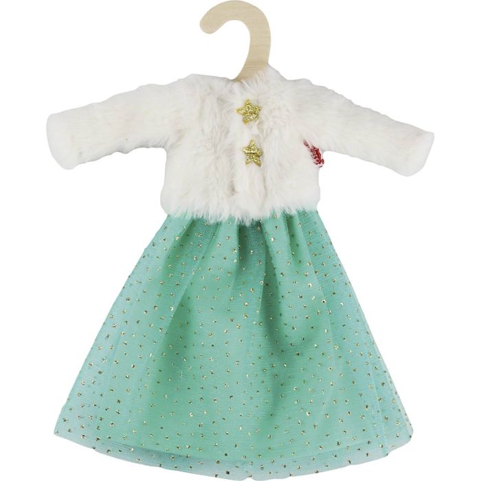 Dukketøj, Plysjakke og tylnederdel
, L: 29 cm, 1 stk.