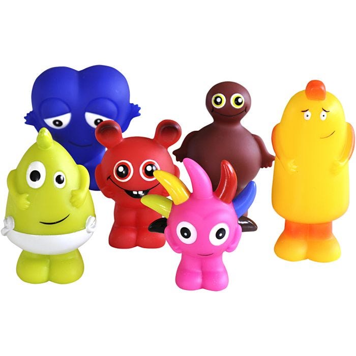 Babblarna Plastfigurer, str. 7-10 cm, 6 stk./ 1 sæt