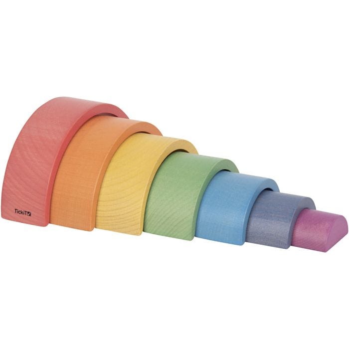 Regnbue arkitekt buer, H: 1,9-7,3 cm, B: 4-14,8 cm, 7 dele/ 1 pk.