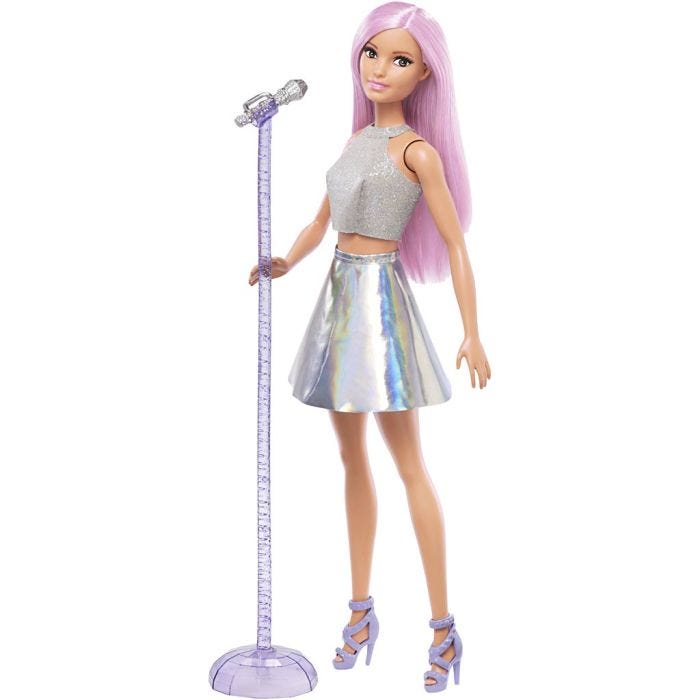Barbie Karrieredukke, Popstjerne, H: 30 cm, 1 stk.