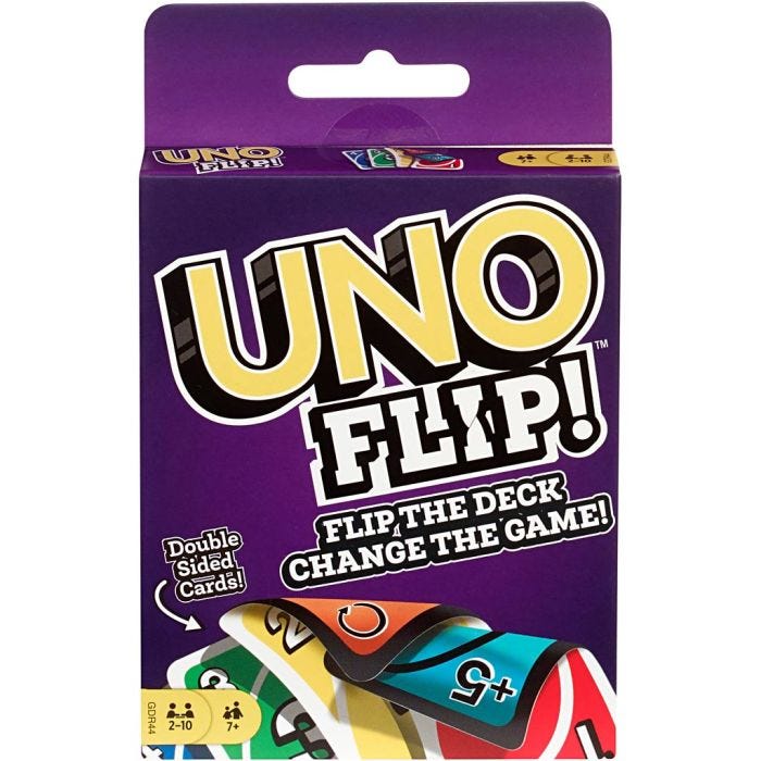UNO Flip, L: 14 cm, B: 9 cm, 112 dele/ 1 pk.