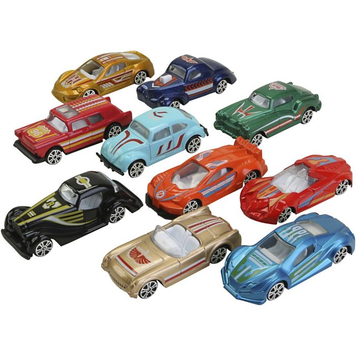 Metalbiler, str. 7 cm, 40 stk./ 1 pk.