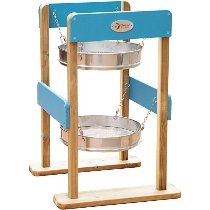 Dobbelt sandsigte , 67 cm, 45.7 cm, 42,5 cm, 1 stk.