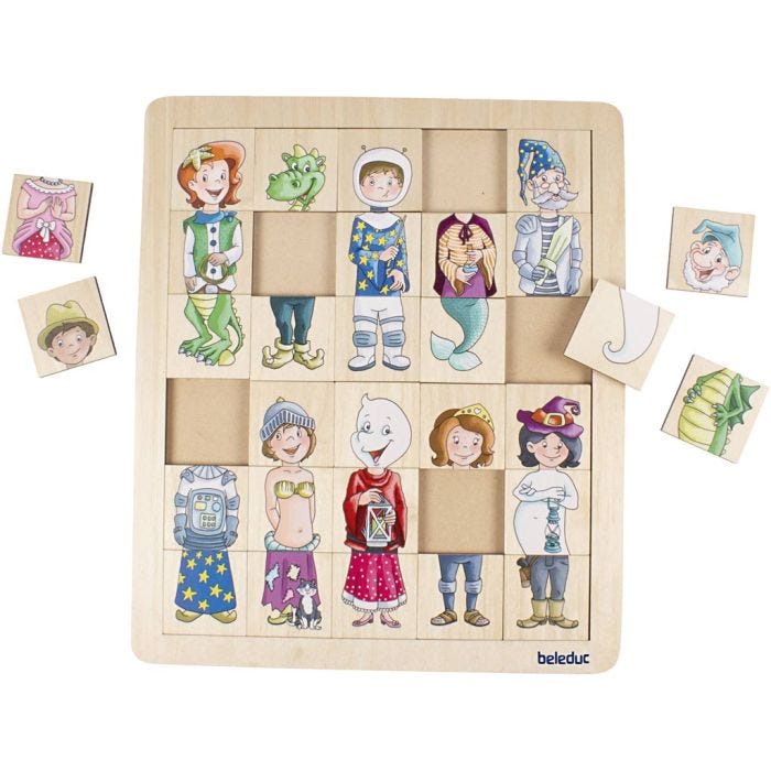 beleduc Match og Mix Puslespil, fantasi, str. 28,9x33,6 cm, 30 brikker, 1 stk.
