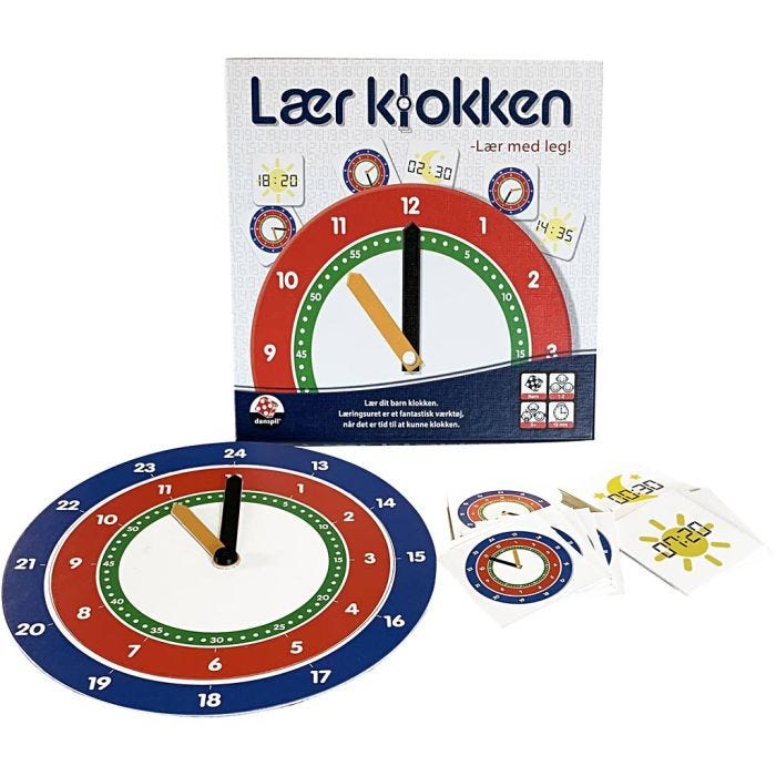 Danspil Lær klokken, 1 stk.