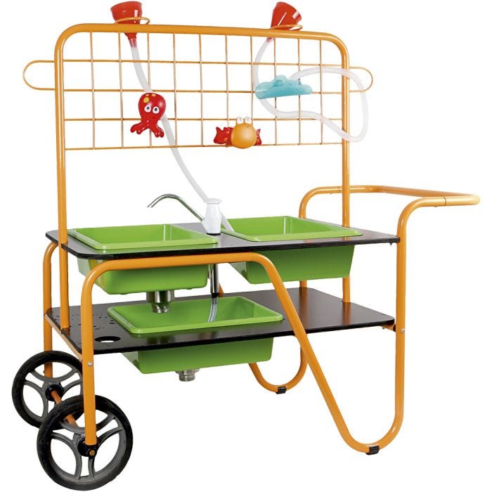 TopPlay by beleduc Mobilt Sand- og vandbord, 106x100x57,5 cm, 1 stk.