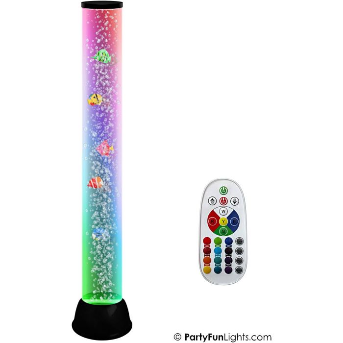 Boblerør med fisk, H: 80 cm, diam. 11 cm, 1 stk.