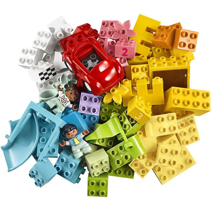 LEGO® DUPLO® Luksuskasse med klodser, 85 stk./ 1 pk.