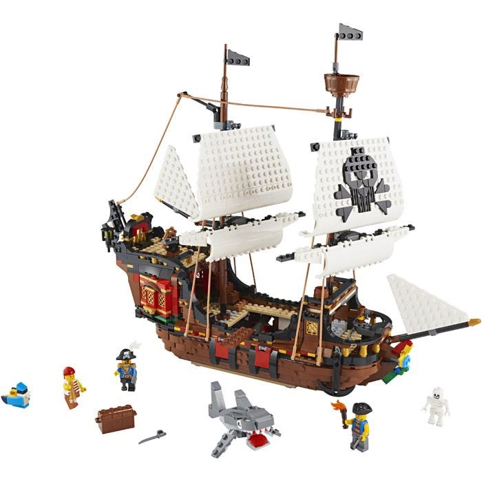 LEGO® Creator Piratskib, 1260dele/ 1 pk.