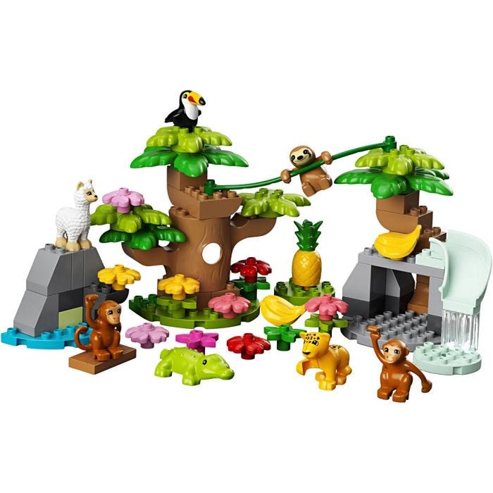LEGO® DUPLO® Sydamerikas Vilde Dyr, 71 dele/ 1 pk.