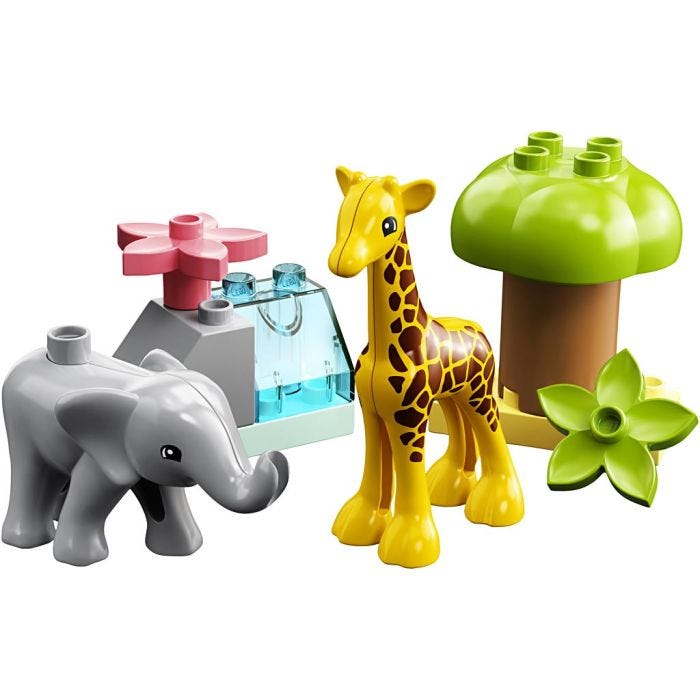 LEGO® DUPLO® Afrikas vilde dyr, 10 dele/ 1 pk.