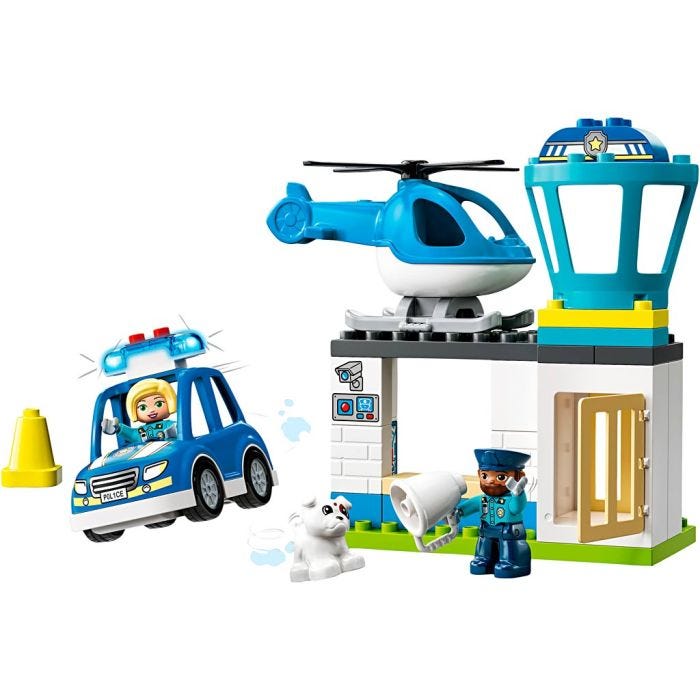 LEGO® DUPLO® Politistation og Helikopter, 40 dele/ 1 pk.
