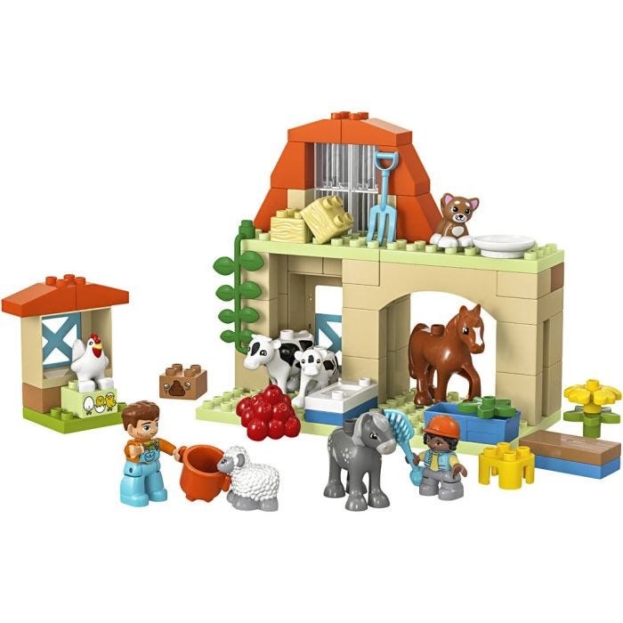 LEGO® DUPLO® Pasning af Bondegårdens Dyr, 74 dele/ 1 pk.