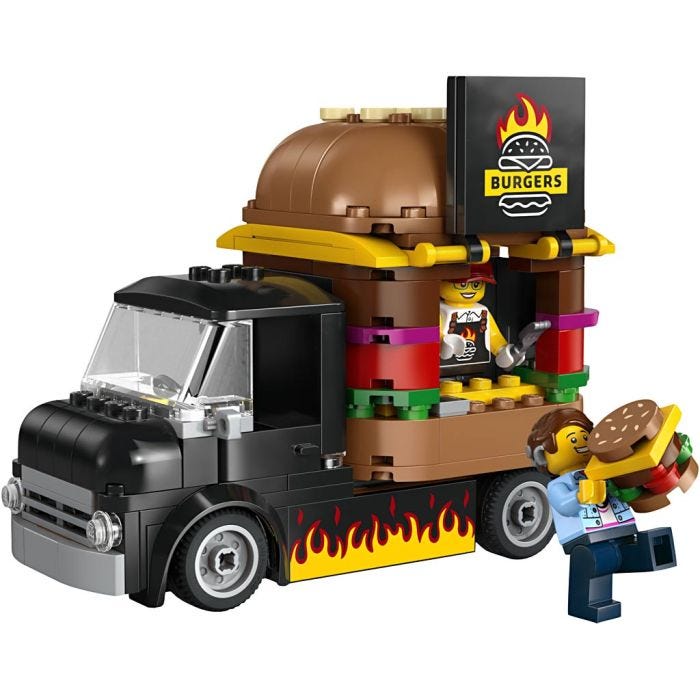 LEGO® City Burgervogn, 194 dele/ 1 pk.