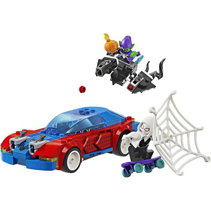 LEGO® Heros Marvel Spider-Mans Racerbil og Venom Green Goblin, 227dele/ 1 pk.