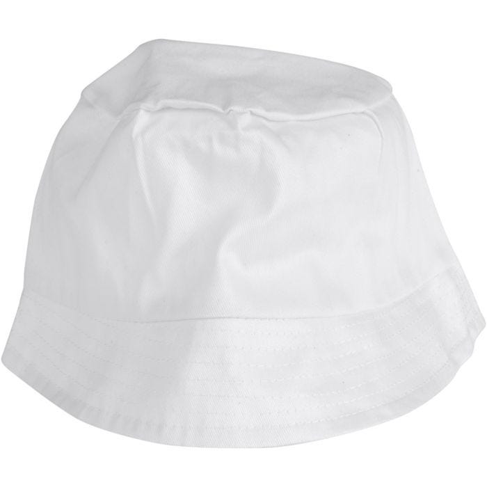 Bøllehat, str. 58 cm, hvid, 12 stk./ 1 pk.