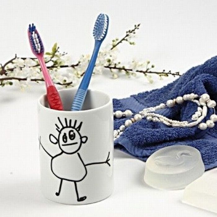 Stregtegninger med glas- og porcelænstusch