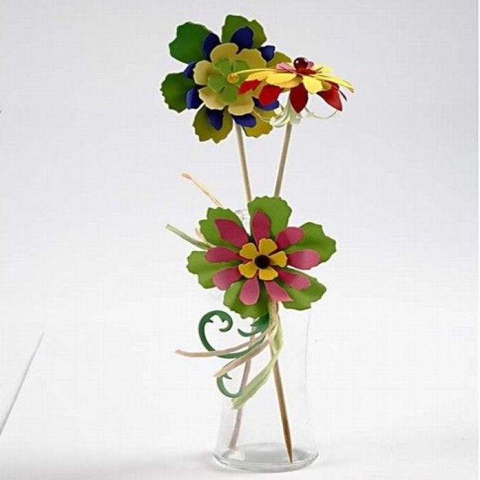 Pynteblomster i glas