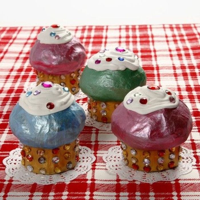 Cupcakes med rhinsten