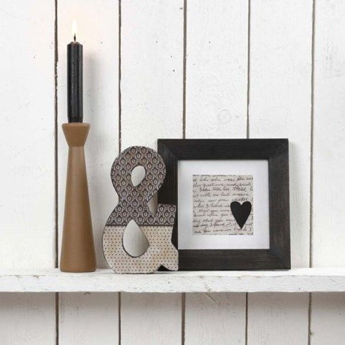 Interiør dekoreret med decoupagepapir fra Vivi Gade