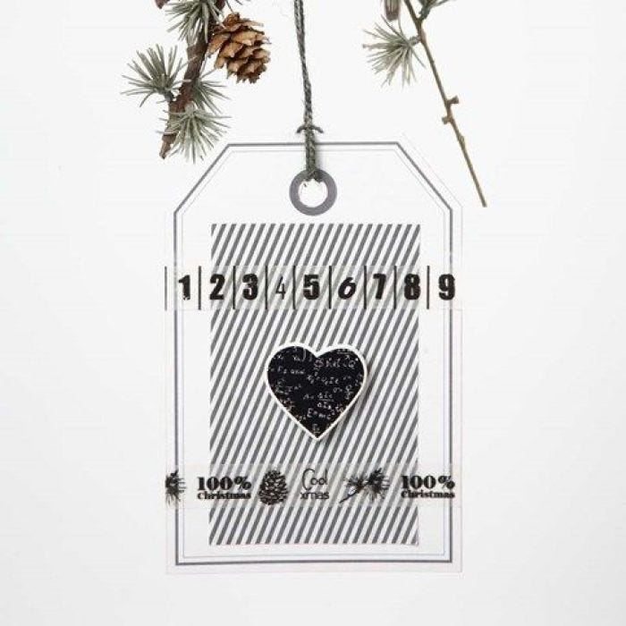Manillaformet postkort med Paris designpapir