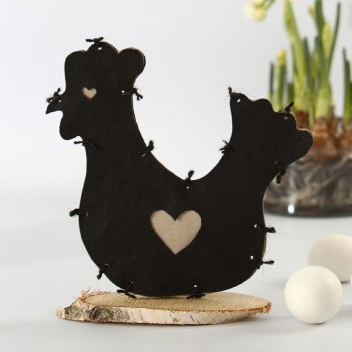 Påskehøne af imiteret stof