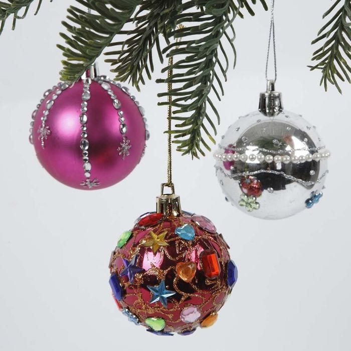 Plast julekugler