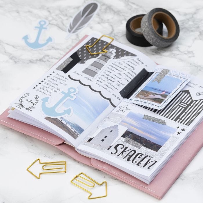 Rejseminder i Bullet journal og planner