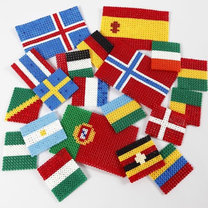 Verdens flag af rørperler