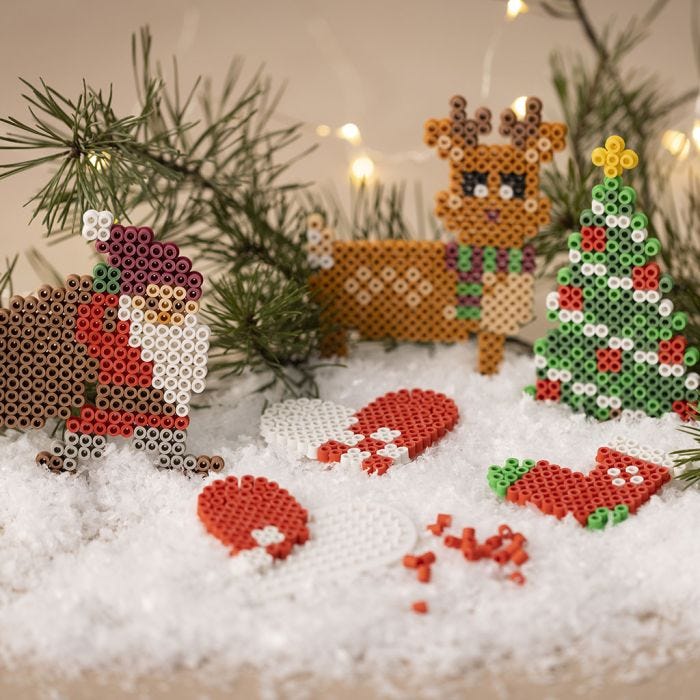 Julefigurer af Biobeads rørperler