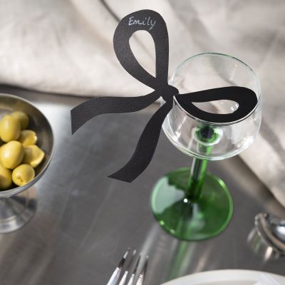 Elegant sløjfeformet bordkort
