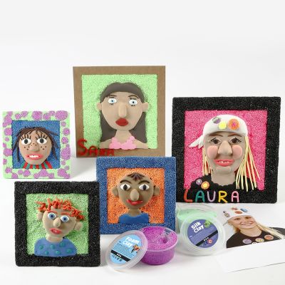 Selvportr&aelig;tter med Silk Clay