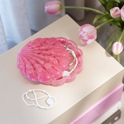 Muslingekrukke med marmoreringseffekt i klar bio-resin