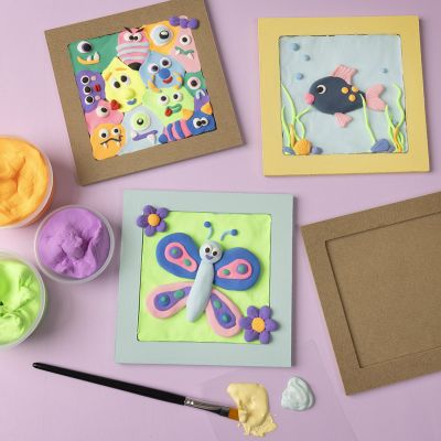 Collagerammer med motiver i Silk Clay®