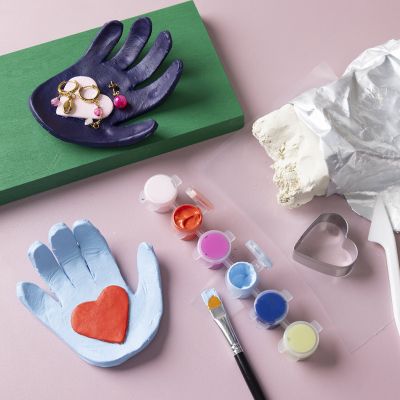 Smykkeskål i selvhærdende ler