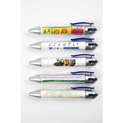 Dekoreret kuglepen med hulrum