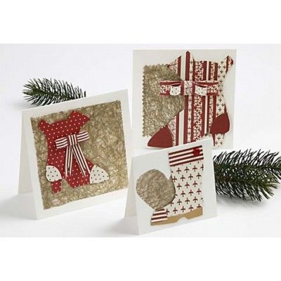 Kort med julestøvler