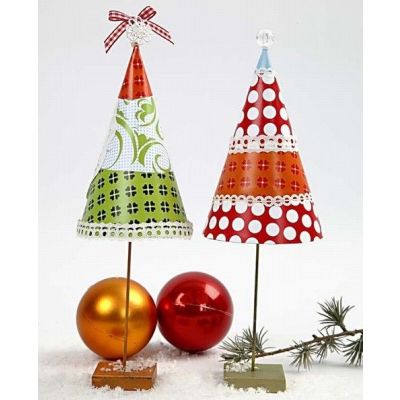 Juletræ på metalfod