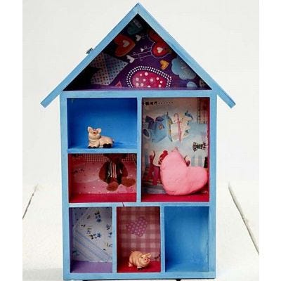 Sættekasse med decoupage