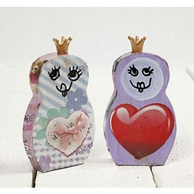 Babuskadukke med decoupage