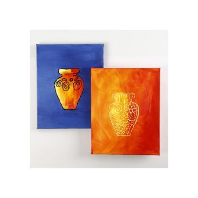 Sådan maler du i relief med akrylmaling