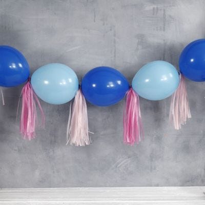 Ballonranke af kædeballoner og kvaste
