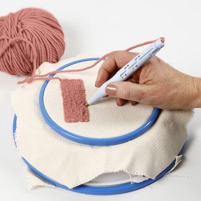 Sådan bruger du en punch needle