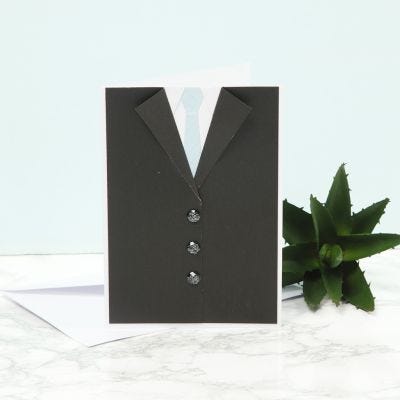 Invitation til konfirmation med jakke