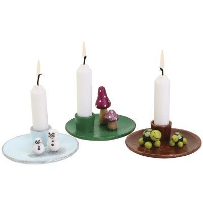 Charmerende lysestager med minifigurer