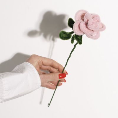 Rose af chenille